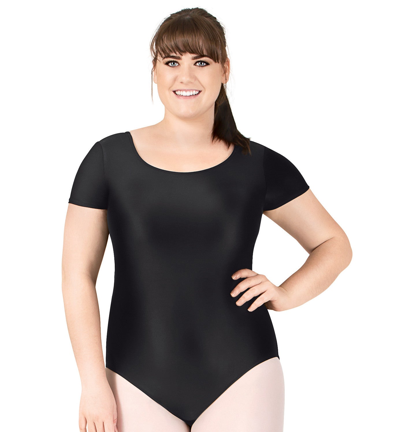 Theatricals Adult Plus Size Short Sleeve Leotard for Women Theatricals Adult Plus Size Short Sleeve Leotard for Women