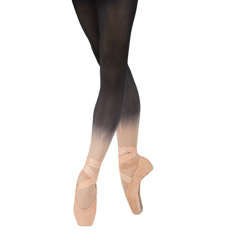 Discount Dance Supply Adult Ombre Opaque Footed Tights for Women