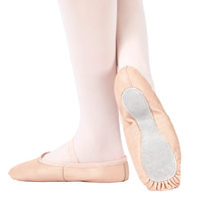 Economy Leather Full Sole Ballet Shoes for Girls