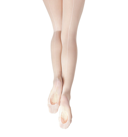 Capezio Adult Seamed Classical Mesh Transition Tights for Women