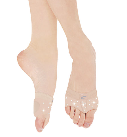Capezio Adult Footundeez Rhinestone Lyrical Half Sole for Women
