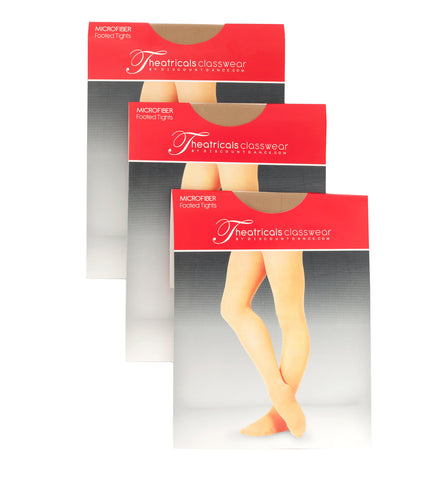 Theatricals Adult Footed Tight 3 Pack for Women