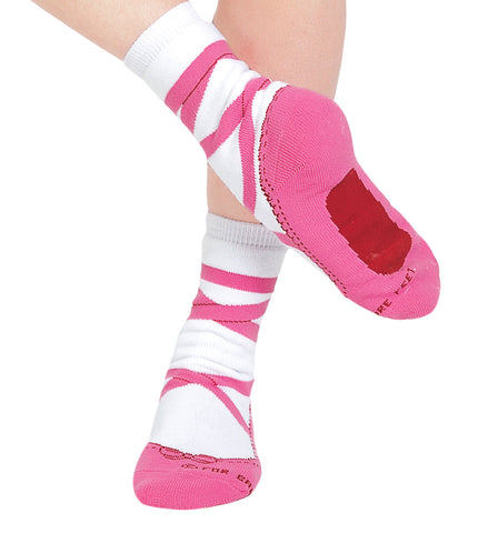 For Bare Feet Adult Pointe Shoe Socks for Women