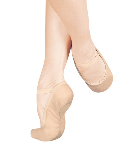 Sansha Adult Unisex "#1Pro" Leather Split-Sole Ballet Slippers for Women