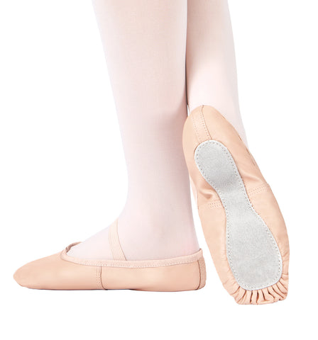 Theatricals Economy Leather Full Sole Ballet Shoes for Girls