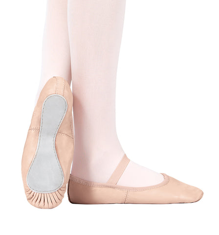 Theatricals Premium Leather Full Sole Ballet Shoes for Girls